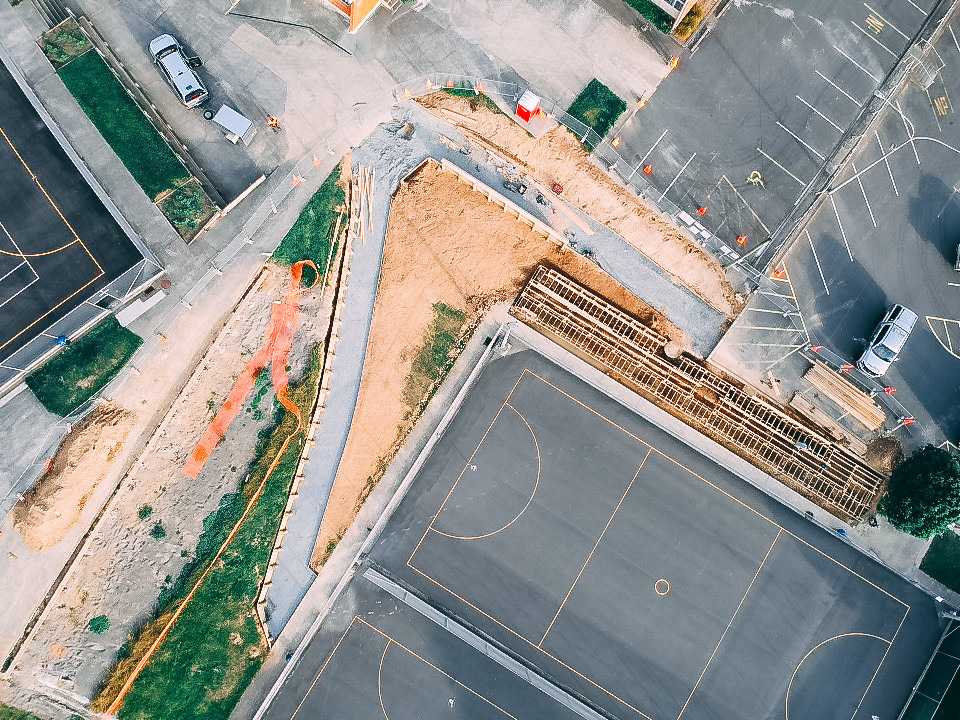 Sierra Delta sign at construction site